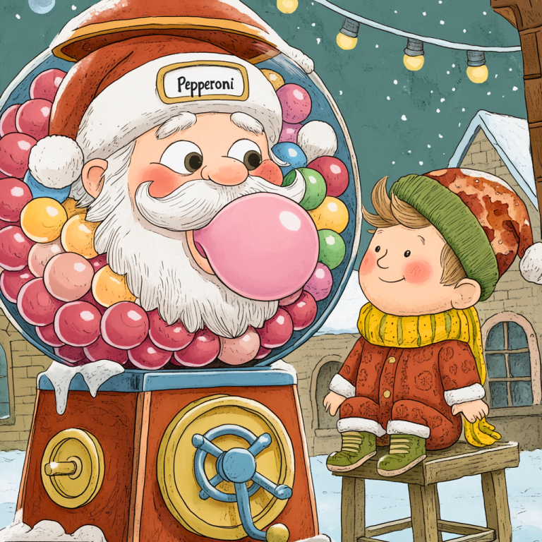 Oni Pepperoni Saves Santa’s Sticky Situation