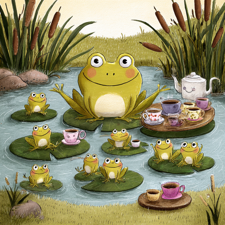 Charlie and the Frogs' Counting Tea Party
