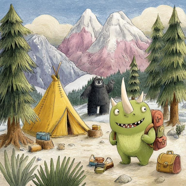 Chompy the Dinosaur’s Epic Backpacking Adventure